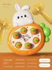 Children's Rabbit Groundhog Toy Cartoon Radish Percussion Game Console Groundhog Toy Parent-child Interactive Early Education