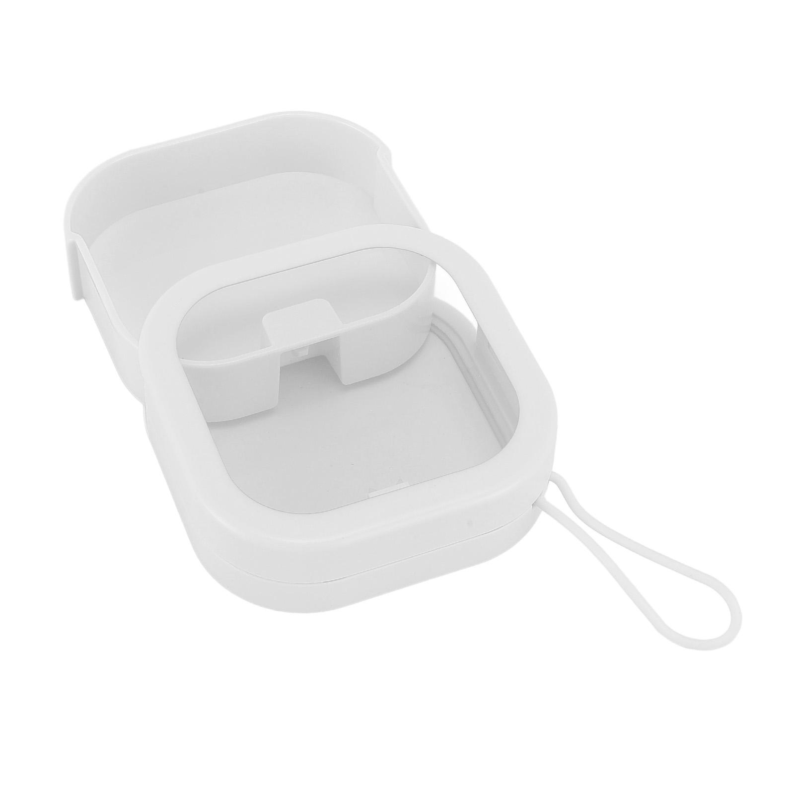 

Портативный органайзер для резинок для волос, пластиковый многоцелевой настольный дорожный ящик для хранения ювелирных изделий и аксессуаров для волос белый