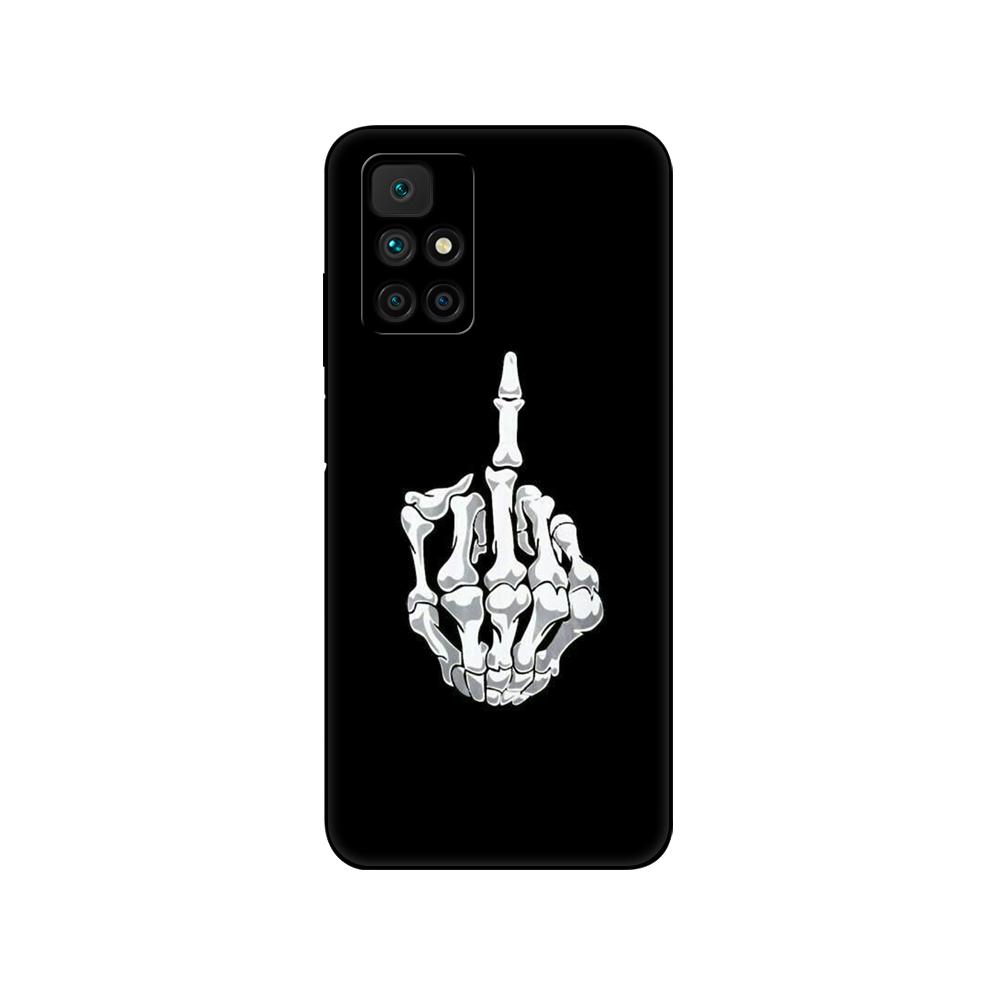 Para Redmi 10 Funda Silicona Cubierta Trasera Funda para Teléfono Para xiaomi Redmi 10 6.5 pulgadas Redmi 10 2022 global parachoques etui funda tpu negra