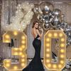 Litere Iluminate Marquee 120CM A-Z Pentru Decorare Perete, Semn Mare LOVE Cu Lumini Reci pentru Nuntă, Propunere, Petrecere de Zi de Naștere, Absolvire Display cu Lumini