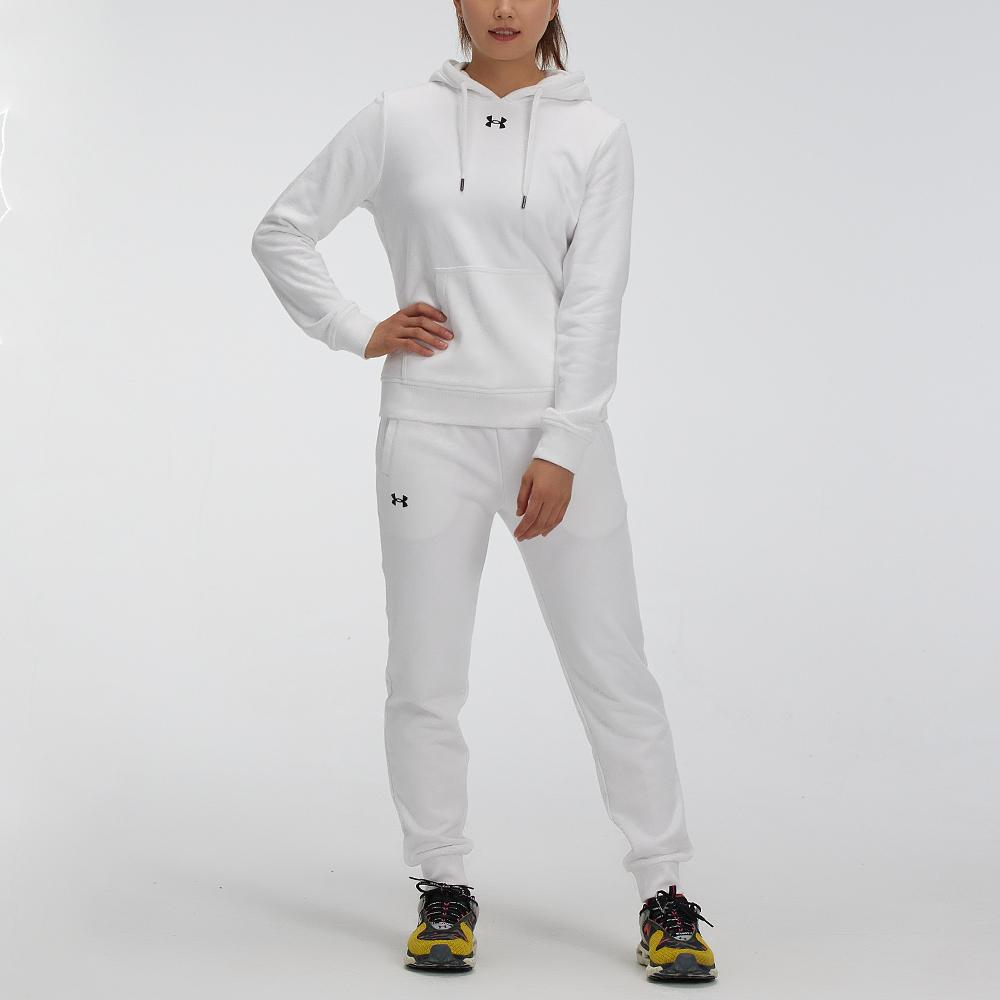 Under Armour Sports Casual Knitted Hooded Training Sweatshirt Women sweatshirt White 21600304-100