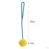 Pet Chewing Rope Rubber Ball , Yellow