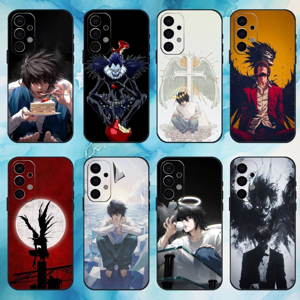 D-Death Note Anime Phone Case For Samsung S25,S24,S21,S22,S23,S30,Ultra,S20,Plus,Fe,Lite,Note,10,9,5G Black Cover