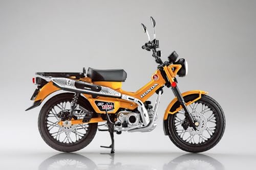 Aoshima Πολιτιστικός Εκπαιδευτικός Οργανισμός ολοκληρωμένο μοντέλο μοτοσυκλέτας Honda CT125 Hunter Cub κίτρινο κουρκουμάς κατασκευασμένο από χυτό μέταλλο προβαμμένο. Δεν είναι διαθέσιμη αποστολή