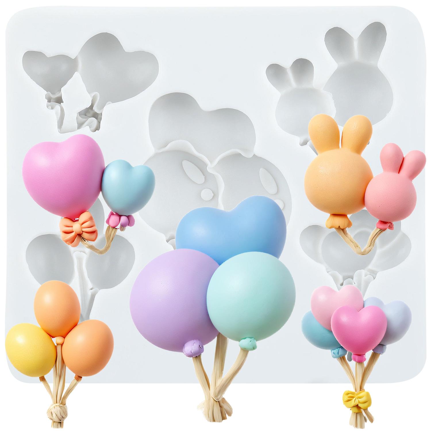 

Balloon Silicone Molds Balloon Fondant Mold Cake Decorating Tools Cupcake Topper Candy Chocolate Gumpaste Mold серый