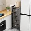 Multifunctional Movable Kitchen Storage Rack