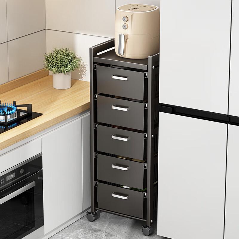 Multifunctional Movable Kitchen Storage Rack