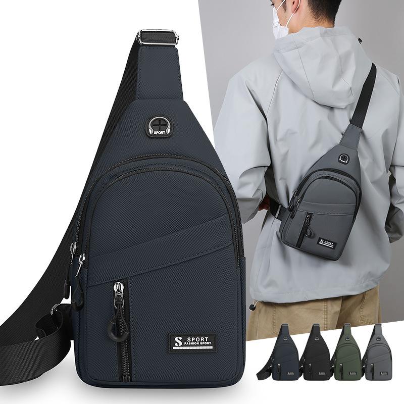 Men's Chest Bag Outer Travel Crossbody Bag Large Capacity Shoulder Bag