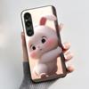 For Sony Xperia 1 VI VII Case Aesthetic Cute Cat Astronaut Soft Silicone Black TPU Back Cover Slim thin Shockproof Shell Fundas