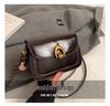 Oil Wax Leather Retro Shoulder Bag - Women's Small Square Bag for Spring 2025 Festival Fashion.