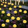 30/20/15 LED Solar Ground Plug Light, Crystal Ball Light, Atmosphere Light, Waterproof Path Light, Outdoor Courtyard Decoration