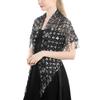 1Pc Elegant  Triangle Sequins Wedding Shawl Women Evening Dress Shawl Ladies  Banquet Decoration Tassel Shawls