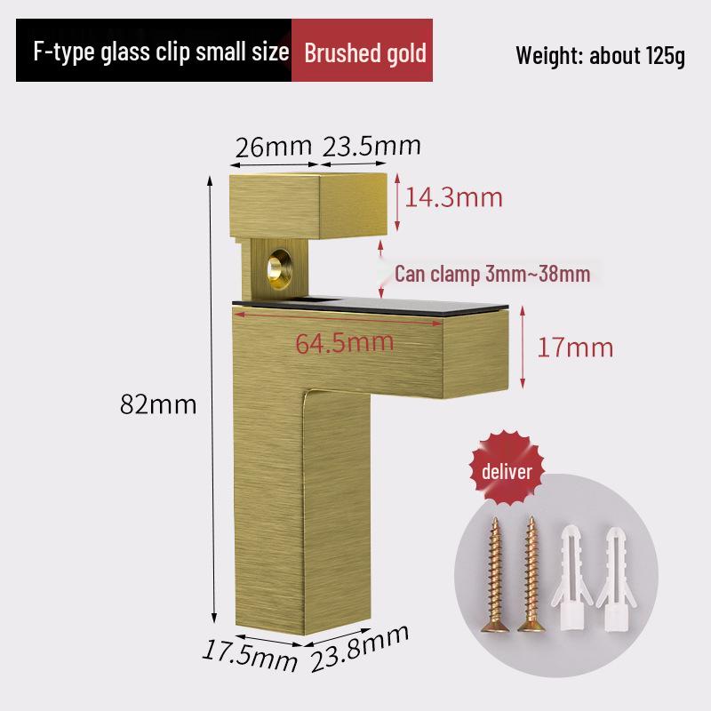 Adjustable Glass Shelf Clip Support Bracket