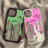Lustige Farbe Graffiti Kunst Handyhülle Für iPhone 16 14 13 15 12 Mini 11 Pro Max XS XR 7 8Plus INS Flamme Stoßfest Klar Hartschalenabdeckung