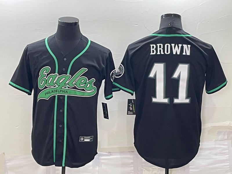 

Коллаборация Eagles регби-бейсбол: Кардиган-джерси с вышивкой Dawkins & Brown Medium