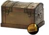 R_planning Antique Wooden Treasure Chest Box, Retro Vintage Decorative Trinket Box