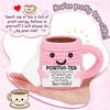 Kit Crochet Mini Tasse à Thé Fait Main DIY Couleur Rose Cadeau Mignon pour Enseignants Amis Décoration d'Anniversaire Soutien Émotionnel