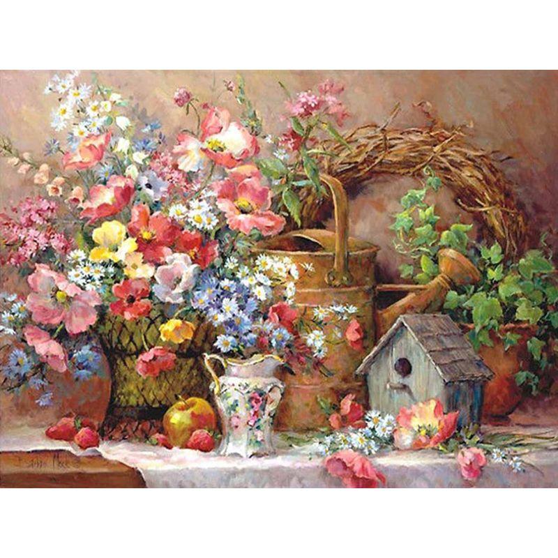 DIY Diamond Painting Flower Diamond Art Diamond Embroidery Full Round Drill Home Decor Gift