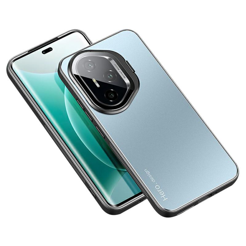 For Honor 400 Pro 5G (Global) Case with Lens Kickstand Shockproof PC+TPU Phone Cover