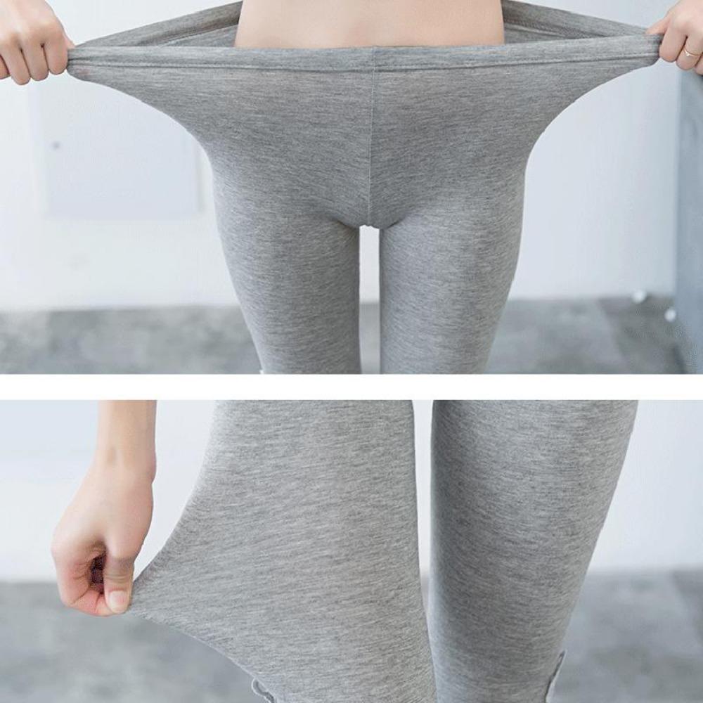 Kvinner blonder hule leggings kvinnelige kort mid kalv Capris skinny bukser