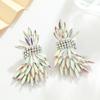 Sparkly Wing Earrings Shaped Like Leaves Crystal Earrings Versatile Wheat Drop Earrings  Wedding
