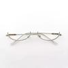 Vintage Glasses Metal Frame Half Frame Without Lens Girls Chic Cosplay Party Decoration Glasses Y2K Metal Photography Glasses