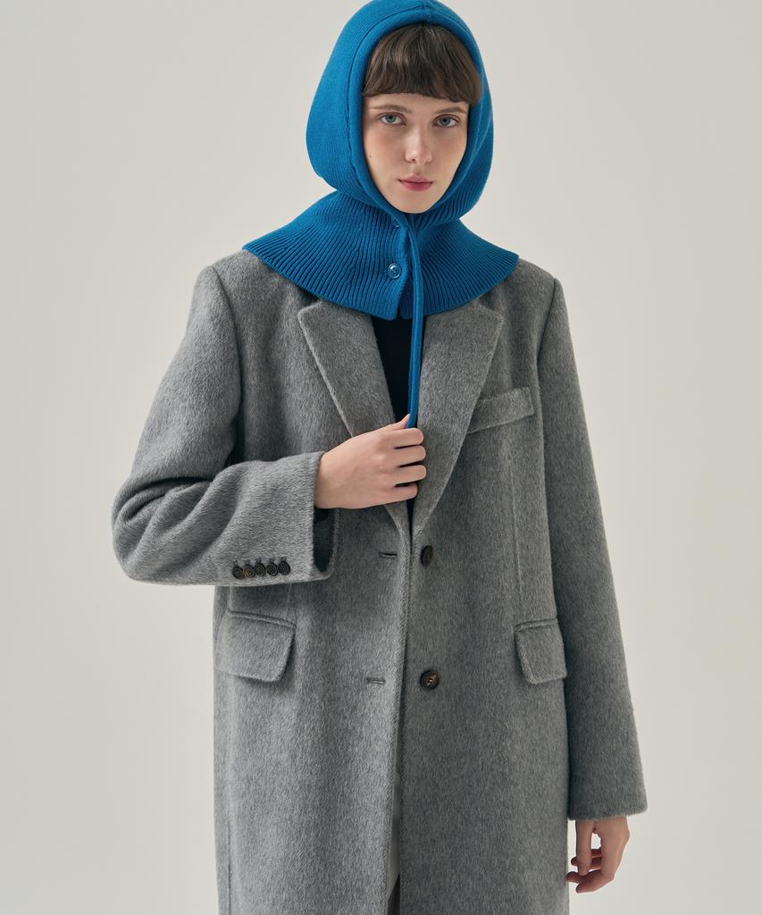 Deuloupisumeon Wool Knit Button Balaclava [Black]