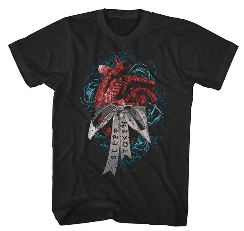 SLEEP TOKEN Love You Want Heart & Bow Official Band Black T-Shirt LARGE NEW 2XL