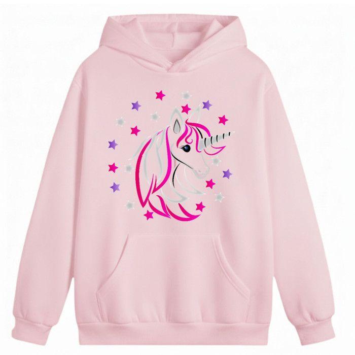 Jogging enfant Fille Licorne rose et navy - - Rose