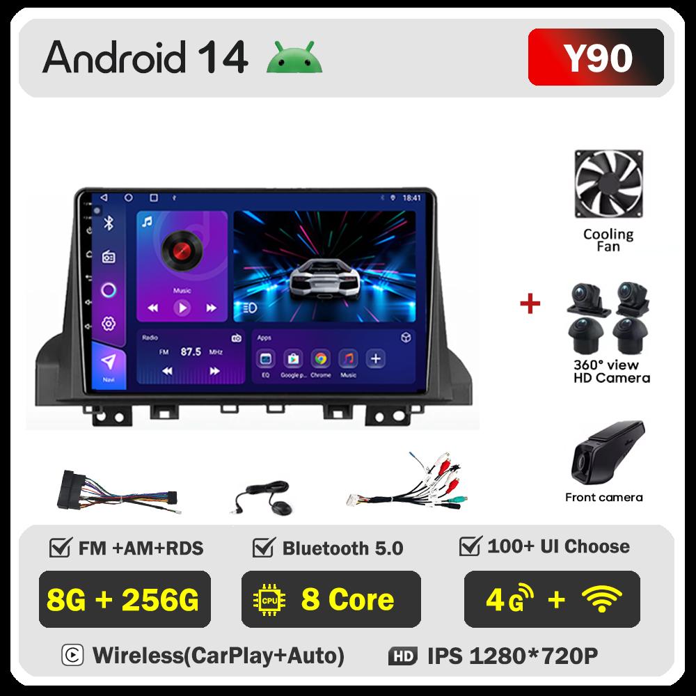 Android 14 For Moskvich 3 2022 - 2024 For JAC JS4 2020 - 2025 iEVS4 2019 - 2025 Refine S4 2018 - 2022 Car Radio GPS Touch Screen