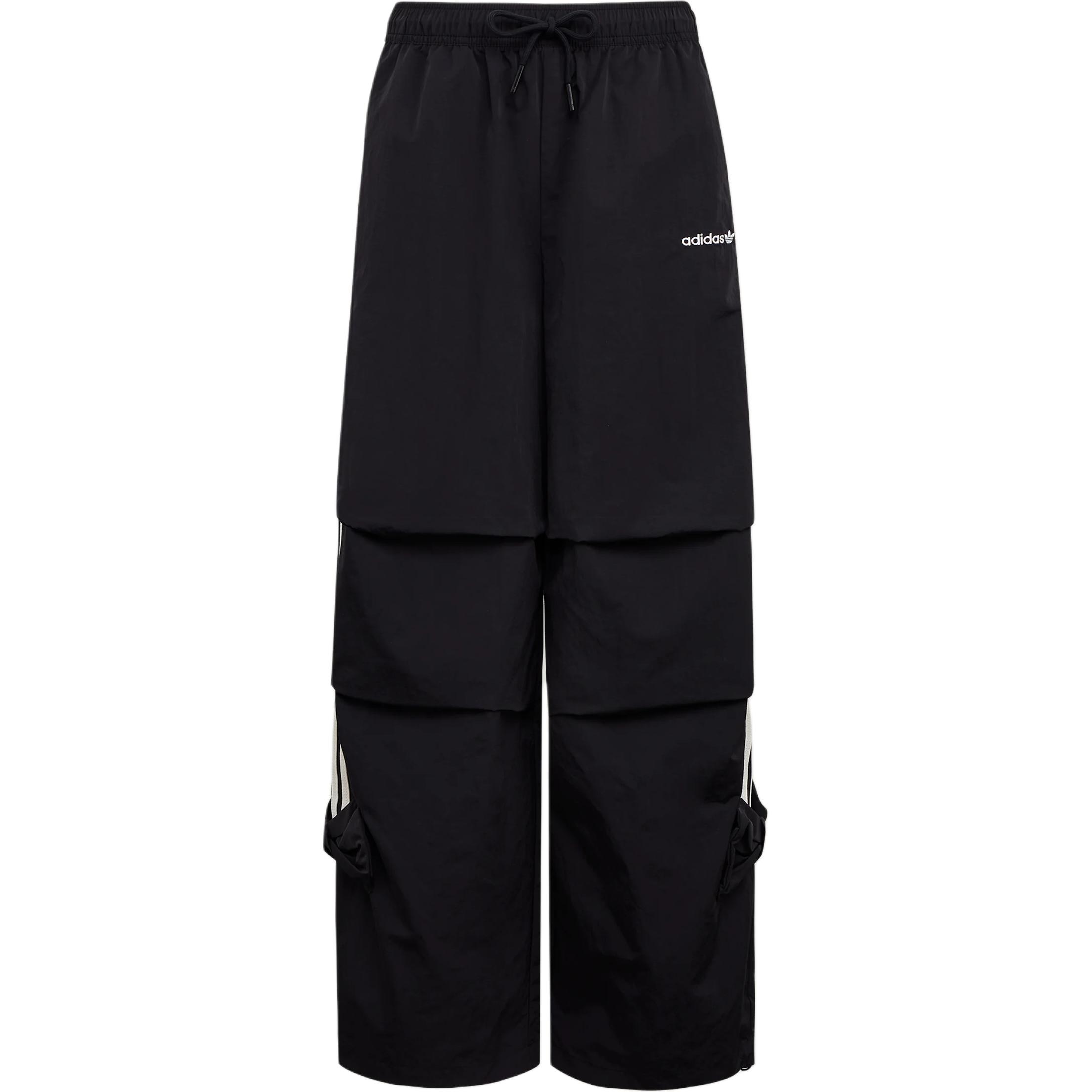 Adidas Originals Parachute Loose Striped Casual Lace-Up Sports Pants Women bottoms LF1192 S