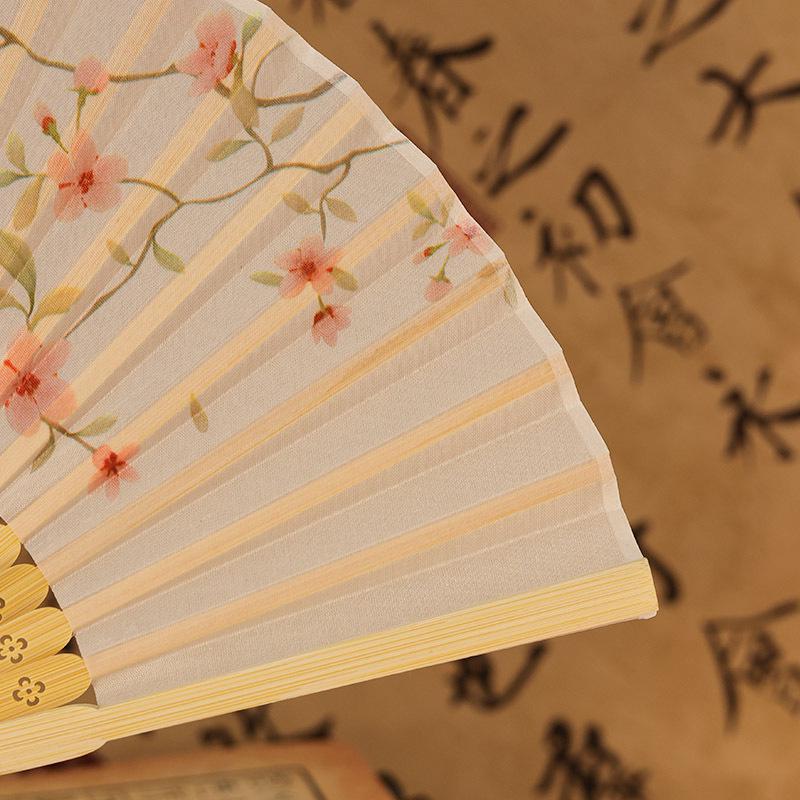 Summer Folding Fan: Ancient Hanfu Style, New Chinese Design, Small Dance Fan for Women