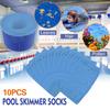 100-10 BUC Ciorapi Skimmer Piscină Sac Plasă Acvariu Rotund Plasă Filtru Piscină Curăță Resturi și Frunze Coșuri Filtre