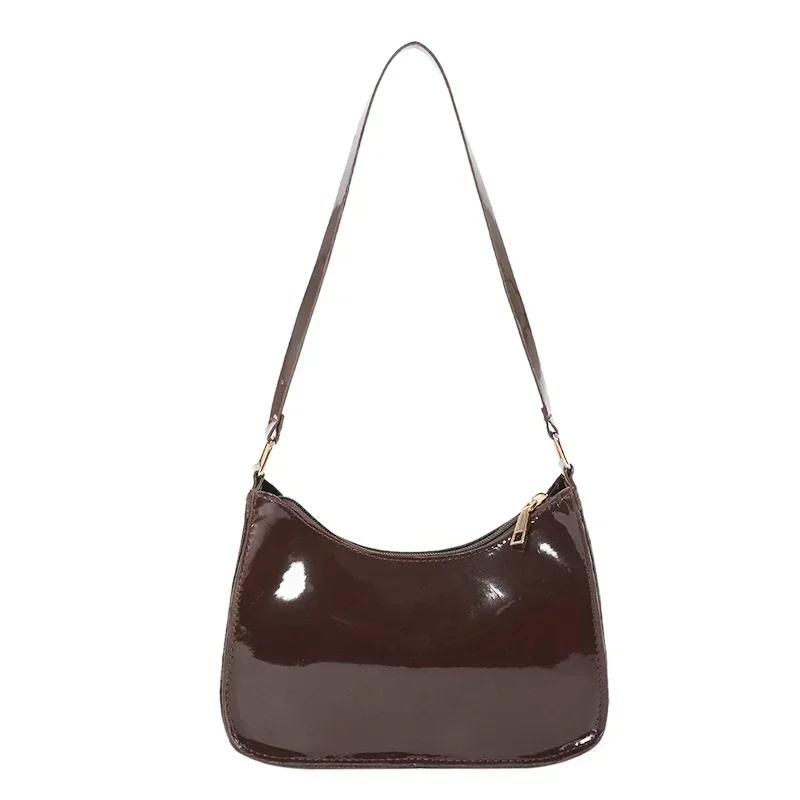 

Высококачественные однотонные сумки на плечо из искусственной кожи с застежкой-молнией, молодежные сумки-хобо с высокой вместимостью, модные, высокого качества, горячая распродажа