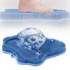 Silicone Bath Brush with Suction Cup Base Foot Massager Scrubber Soft Bristles Massage Brush Versatile Back Scrubber