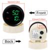 2 IN 1 Oil Temperature+Oil Pressure Gauge with Sensor Digital Display Red/Green Car Gauge Backlight for Marine Boat Car 9-32V