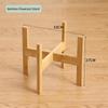 1 Stück 10/12 Zoll Blumentopf-Basis-Ausstellungsständer Vierbeiniger Holz-Blumentopfhalter Hausgarten-Terrassen-Dekor Kreuzregal