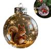NEW Christmas Decoration Small Model Playful Animal Pendant Hanging Transparent Tree Xmas Christmas Ball Decoration Ball Y1K1