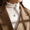 Luxury High Quality Simple French Fashion Natural Stone Pendant Necklace Clavicle Chain European, American, Japanese and Korean Popular Jewelry