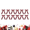 12 Pieces Christmas Bow Festive Decoration Xmas Tree Decor Gift Bow Front Door Decor for Crafts Supplies Home Porch Tree Garden