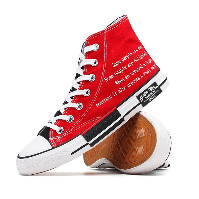 Vulkanisierte Turnschuhe Männer High Top Frühling Sport Schuhe Unisex Plattform Turnschuhe Jungen Laufschuhe Casual Schuhe 2024 Neue Ankunft