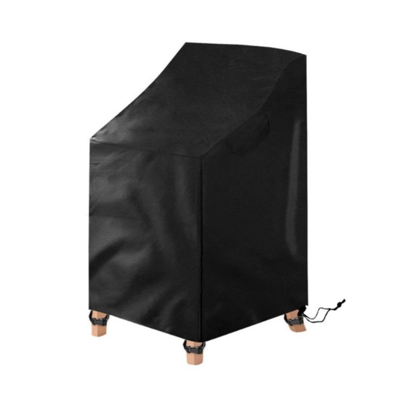Outdoor Chair Cover 210D Oxford Waterproof Sunproof Furniture Protector for Garden 72x66x90cm чёрный