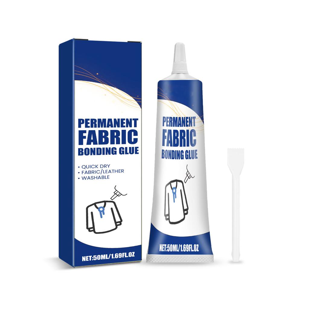 50ml Multifunctional Fabric Glue Washable Fabric Adhesive Waterproof Permanent Fabric Bonding Glue for Clothing Repairs