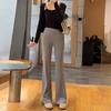 High-Waisted, Slightly Flared Casual Pants for Petite Women, 2026 Spring New Style, Workwear, Stretchy, Non-Tight-Fitting Sports Sweatpants
