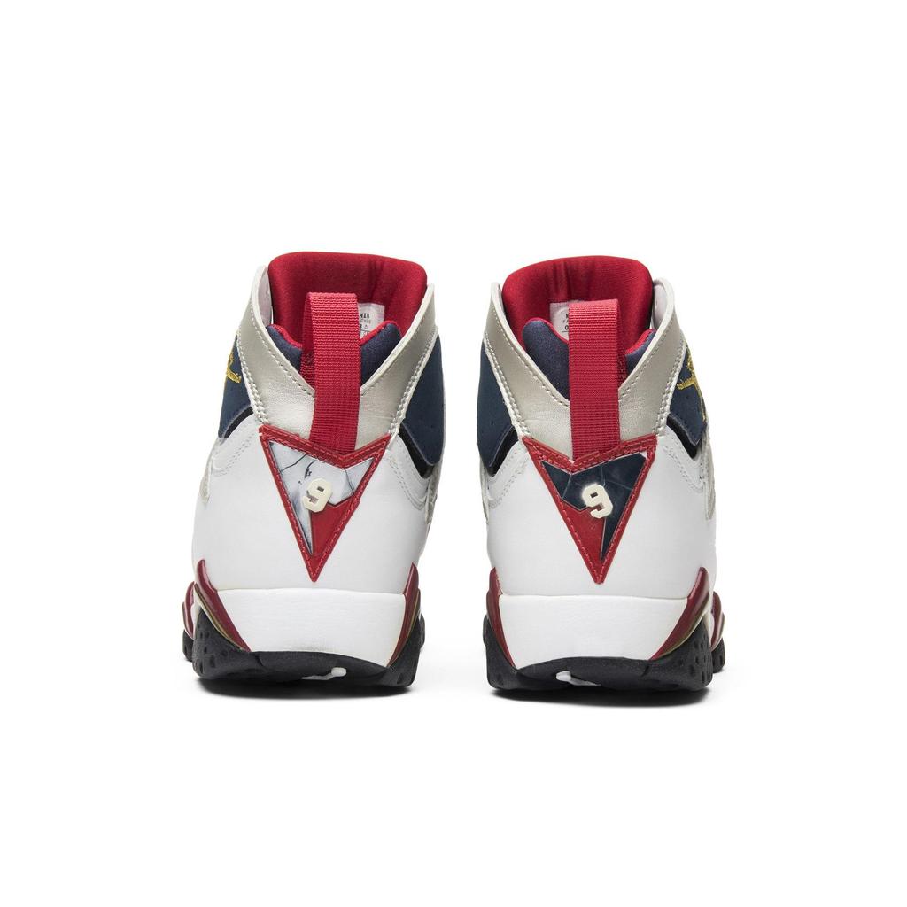 Air Jordan 7 Retro 'Olympic' 2012 (Unisex) Weiße / Metallic Gold / Obsidian / Rote Vintage Basketballschuhe 304775 135