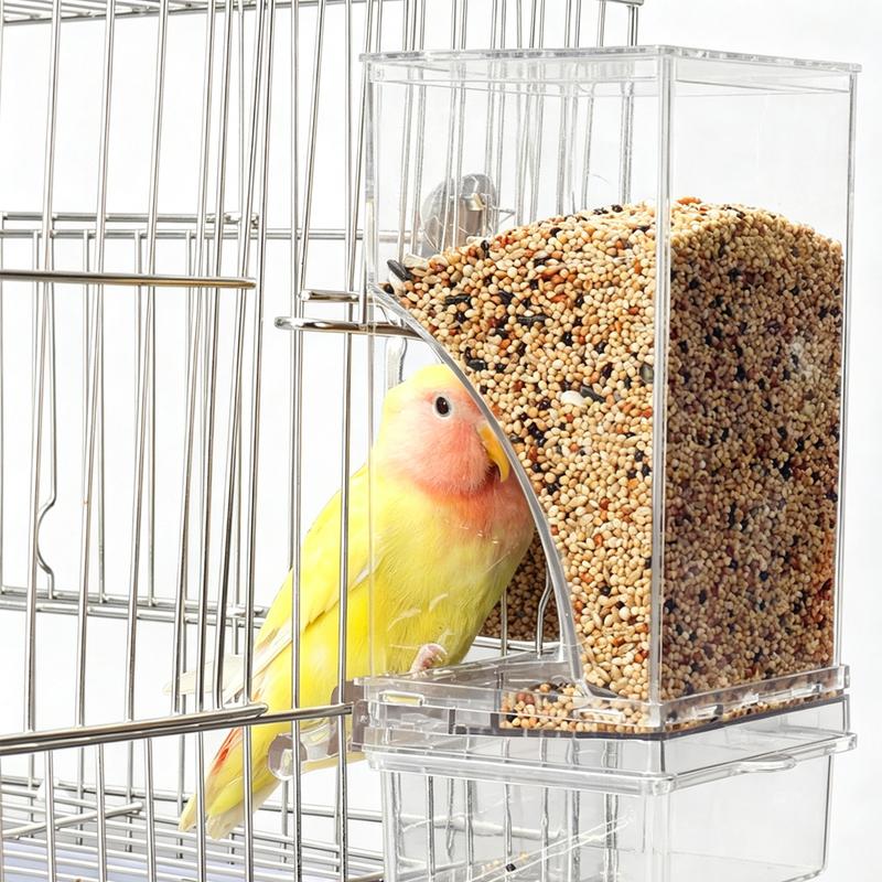 Transparent Anti-spill Bird Feeder Water Supplies Accessories Humming Parakeet Feeders Outdoor Karmnik Parrots Automatic Birds