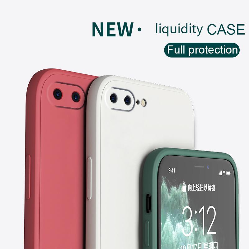 Per iPhone SE 2020 2022 Custodia per iPhone 6 6s 6s plus Cover Silicone Liquido Telefono 7 8 Custodia per iPhone 7 8 Plus