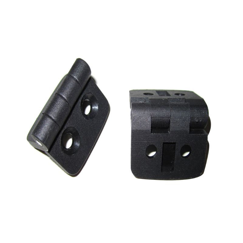10Pcs Mini Black Plastic Hinge Acrylic Folding Hinge Light Duty Cabinet Door Hinge DIY Door Bearing Butt Hinges Hardware