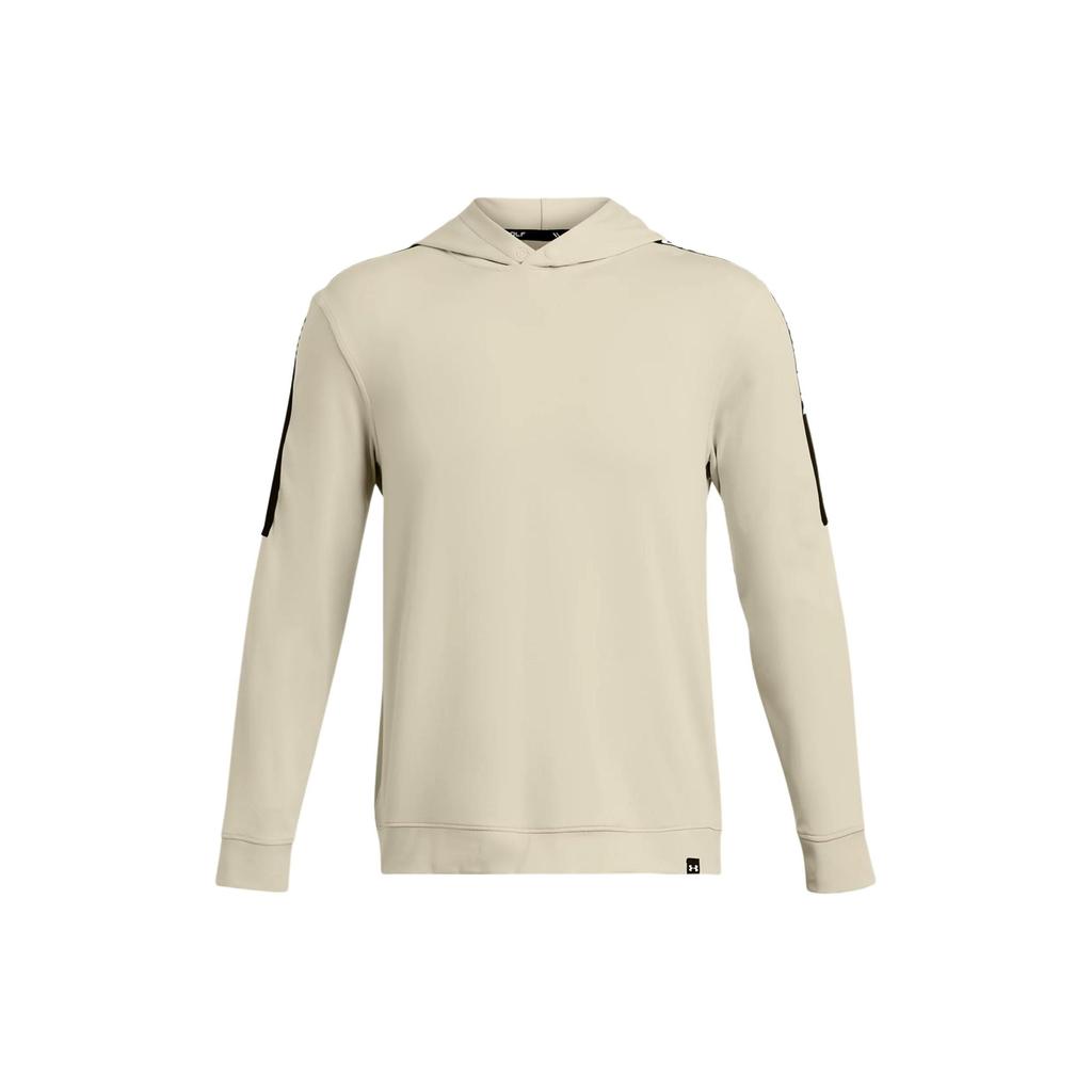 Under Armour Color Block Letter Print Hooded Casual Pullover Vintage American Sweatshirt Men Sweatshirt Mud 1383144-273