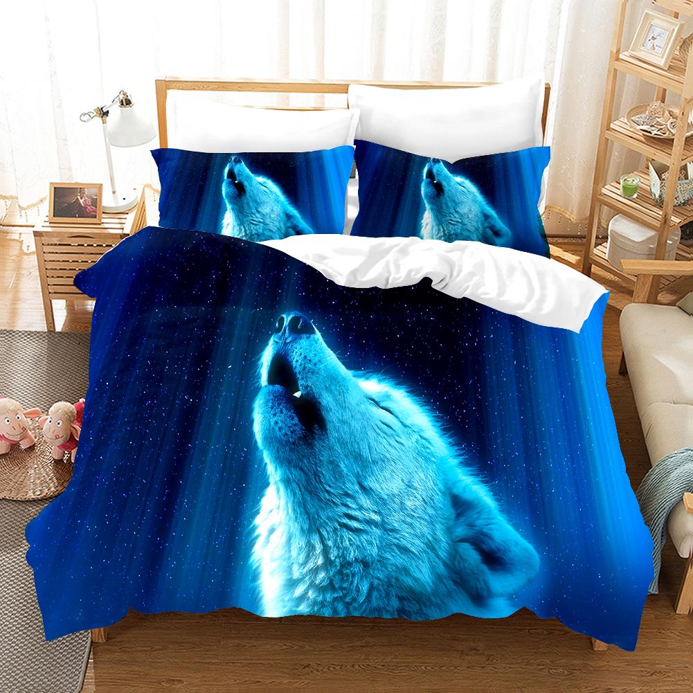 3D Wolf Bedding Sets Duvet Cover Set With Pillowcase Twin Full Queen King Bedclothes Bed Linen